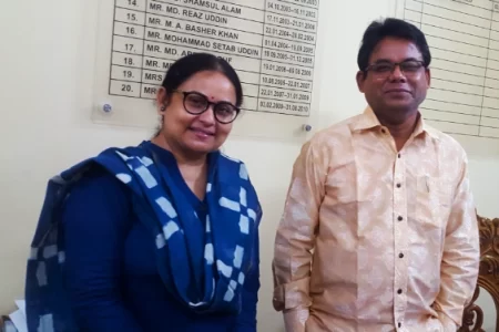 Kamal Ahmed with Afsana Mimi