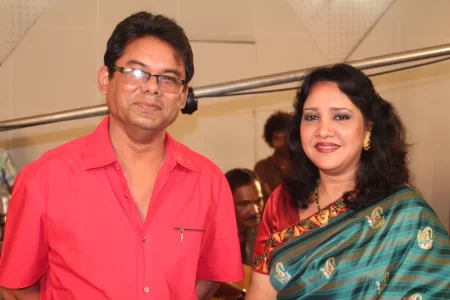 Kamal Ahmed with Yasmin Mushtari